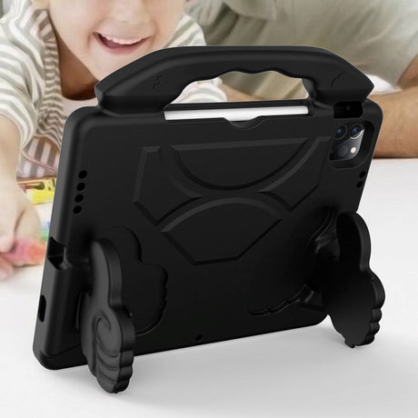 iPad Air (2022/2020) / iPad Pro 11 (2021/2020/2018) Barnetui - Tommelstøttedeksel svart