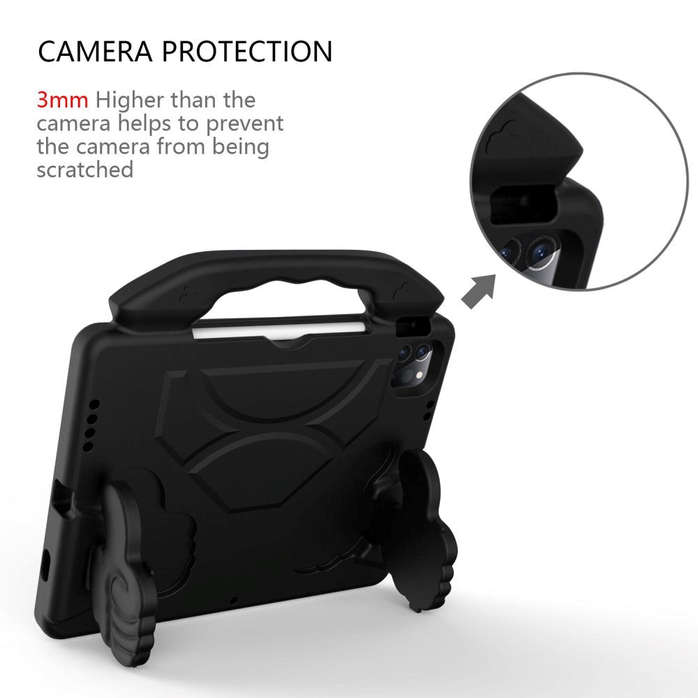 iPad Air (2022/2020) / iPad Pro 11 (2021/2020/2018) Barnetui - Tommelstøttedeksel svart