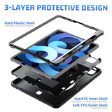 iPad Air (2022/2020) / Pro 11" (2022/2021/2020) Craftsman-deksel med håndholder og stropp - svart