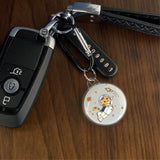 Apple AirTag plastdeksel m. Karabinkrok - Roser