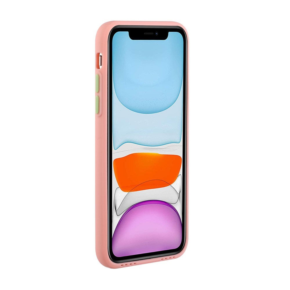 iPhone 12 Mini - EIDERWOOD Fleksibelt plastdeksel m. Kortholder - Rosa