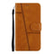 iPhone 8 Plus / 7 Plus Leather Flip Cover m. Lommebok og stropp - Brun