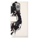 iPhone 13 Pro Max Leather Flip Cover m. Lommebok - Tiger