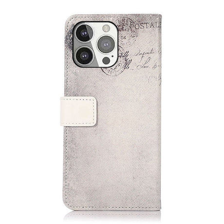 iPhone 13 Pro Leather Flip Cover m. Lommebok - Katt med hjerte