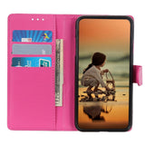 iPhone 13 Mini Litchi Læder Flip Cover m. Pung & Ståfunktion - Lyserød