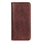 iPhone 13 Mini Litchi Leather Flip Cover m. Lommebok - Brun