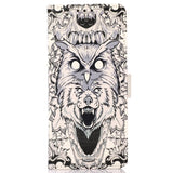 iPhone 13 Pro Leather Flip Cover m. Lommebok - Black Wolf