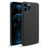 iPhone 13 Pro Max KSQ Fabric Plastic Bakdeksel - Svart