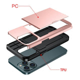 iPhone 13 Pro Max Craftsman-deksel m. Kortholder - Blå