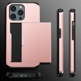 iPhone 13 Pro Max Craftsman-deksel m. Kortholder - Blå