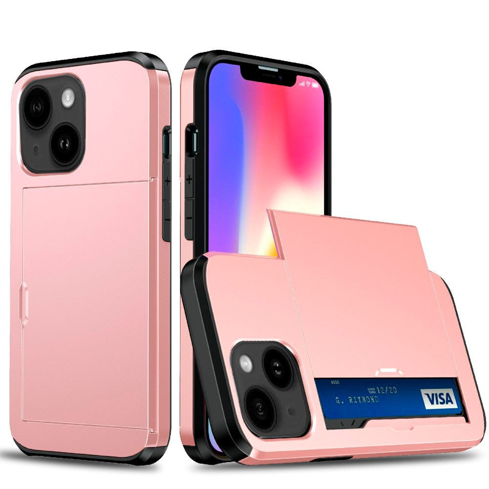 iPhone 13 Craftsman Cover m. Kortholder - Rose Gold