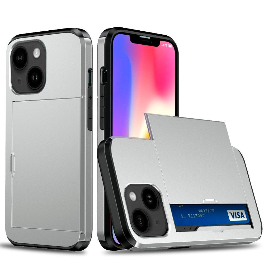 iPhone 13 Craftsman Cover m. Kortholder - Grå