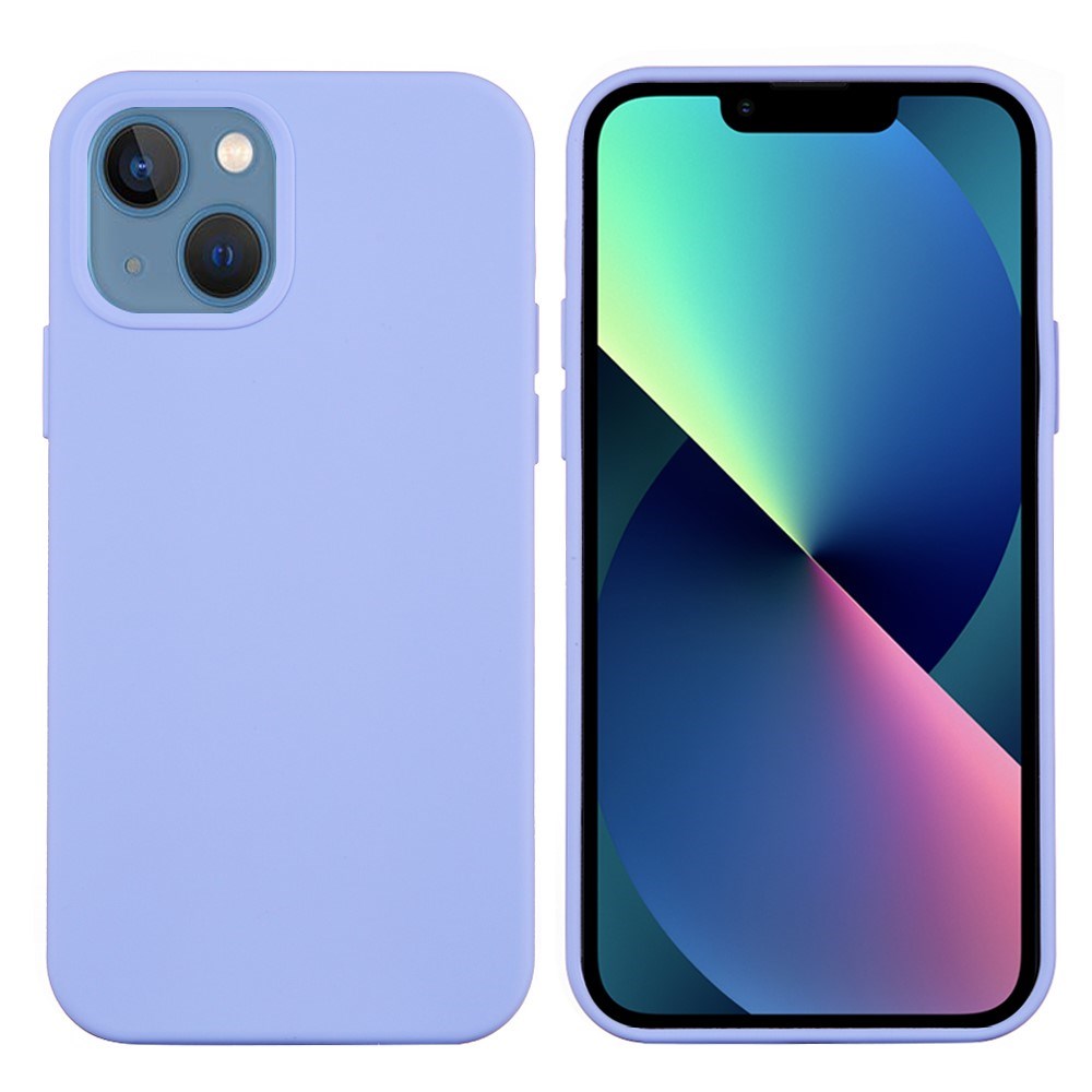 iPhone 13 Mini flytende silikon bakdeksel - lilla