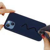 iPhone 13 Mini Liquid Silikon Bakdeksel - Mørkeblå
