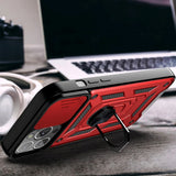 iPhone 13 Pro Craftsman Bakdeksel m. Magnetisk Kickstand &amp; Cam Slider - Svart