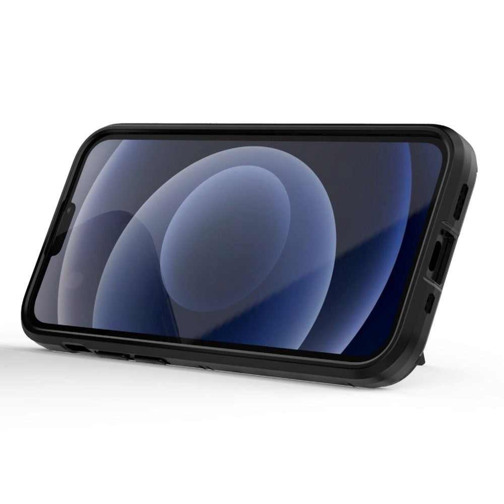 iPhone 13 Mini Hybrid Craftsman Bakdeksel m. Stativ - Svart