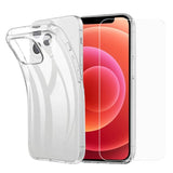 iPhone 13 Mini Bakdeksel + Skjermbeskytter i herdet glass - Dekselvennlig - Gjennomsiktig