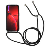 iPhone 13 Mini fleksibelt plastdeksel m. Snor / stropp - Svart