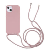 iPhone 13 fleksibelt deksel m. Snor - Rosa