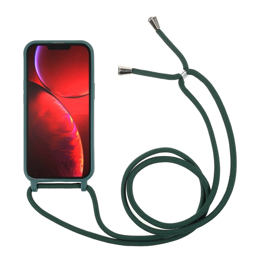 iPhone 13 Pro fleksibelt deksel m. Snor - Grønn