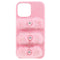 iPhone 13 Pro Plastic Bakdeksel - Plysj Love Beads - Rosa