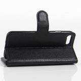 Apple iPhone SE (2022/2020)/8/7 PU-skinn FlipCover m. Kortholder - Sort