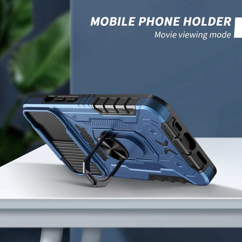 iPhone 13 Craftsman Bakdeksel + Skjermbeskytter i herdet glass - Blå