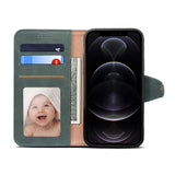 iPhone 13 Faux Leather Flip Cover m. Lommebok - Grønn