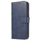 iPhone 13 Leather Flip Cover m. Lommebok og magnetisk lukking - blå