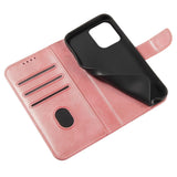 iPhone 13 Mini Leather Flip Cover m. Lommebok og magnetisk lukking - Rose gull