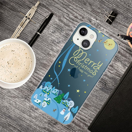 iPhone 13 Plast Juletui - Gjennomsiktig - Julaften