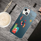 iPhone 13 Plast Juledeksel - Gjennomsiktig - Julegaver