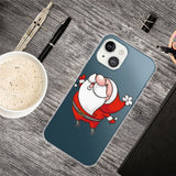 iPhone 13 Mini TPU plast juledeksel - god jul - stor-neset julenisse