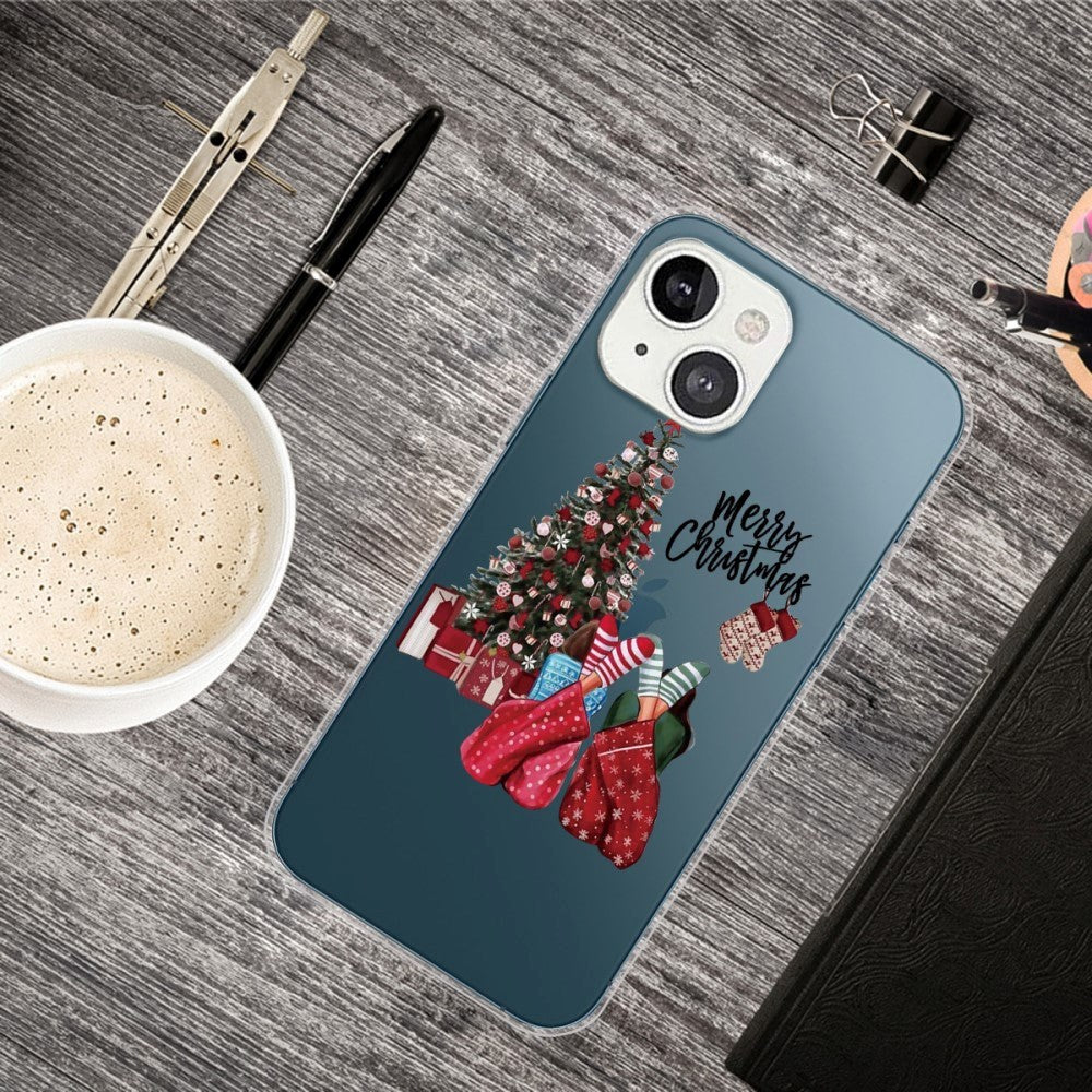 iPhone 13 Mini TPU plast juledeksel - god jul - julemorgen