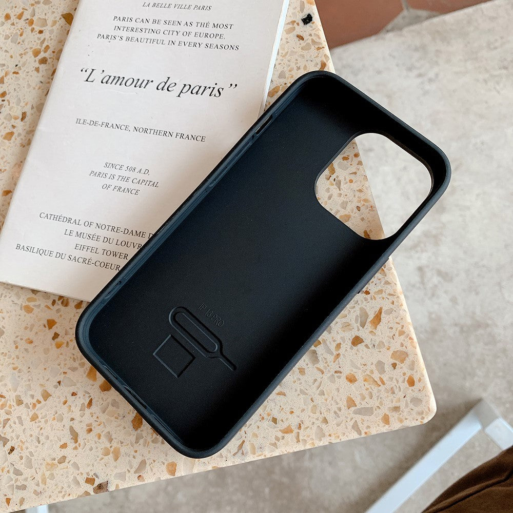 iPhone 13 Pro fleksibelt silikon bakdeksel - kamuflasje - oransje