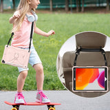 iPad 10,2" (2021 / 2020 / 2019) Butterfly Kickstand Kids Case - Rosa