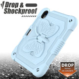 iPad Mini (2021) Butterfly Kickstand Børne Cover - Blå