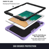 iPad (2018) / iPad (2017) / iPad Air 2 Butterfly Kickstand Børne Cover - Lilla