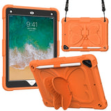 iPad (2018) / iPad (2017) / iPad Air 2 Butterfly Kickstand Børne Cover - Orange