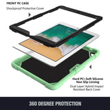 iPad (2018) / iPad (2017) / iPad Air 2 Butterfly Kickstand Kids Case - Grønn