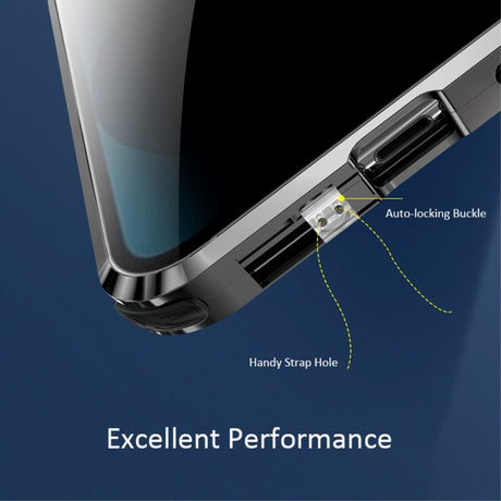 iPhone 13 Pro Max Magnetic Privacy Cover m. Glass bak og front - svart