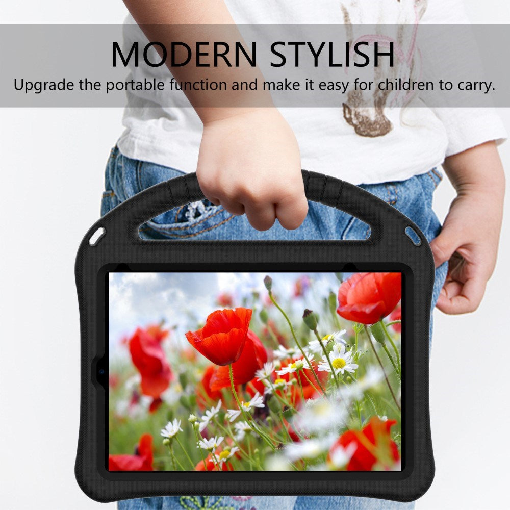 EIDERWOOD barnevennlig deksel for iPad mini (2024) / mini (2021) med støtteben - svart