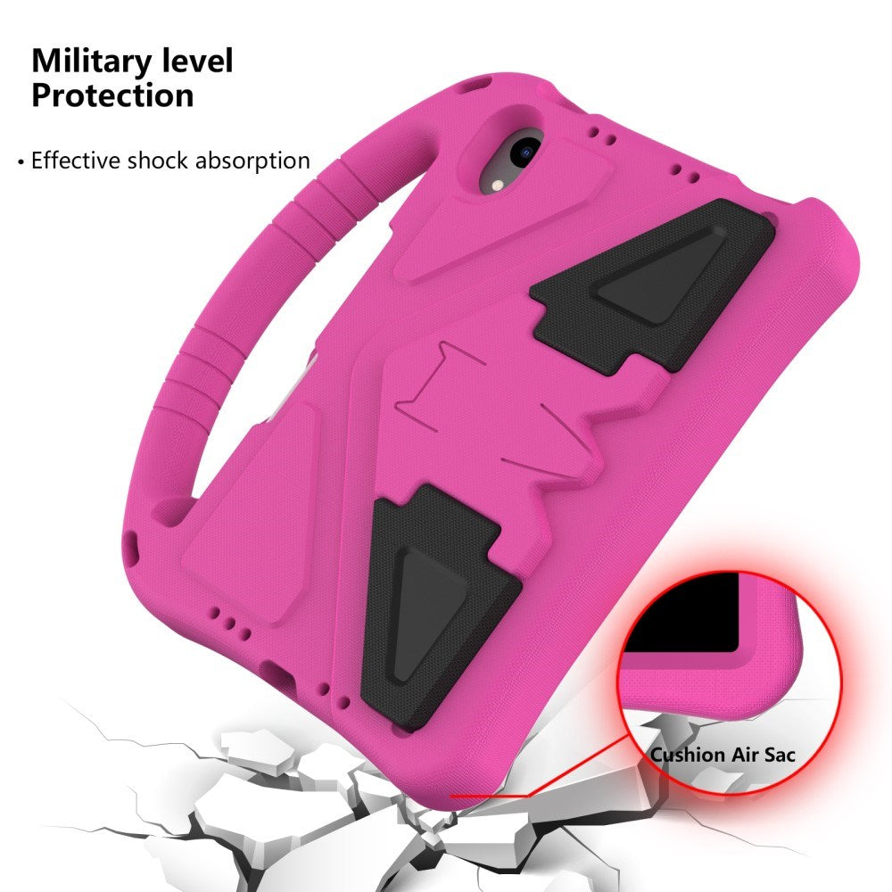 EIDERWOOD barnevennlig deksel for iPad mini (2024) / mini (2021) med støtteben - rosa