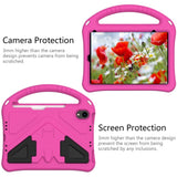 EIDERWOOD barnevennlig deksel for iPad mini (2024) / mini (2021) med støtteben - rosa