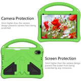 EIDERWOOD Barnevennlig deksel for iPad mini (2024) / mini (2021) med Kickstand - Grønn