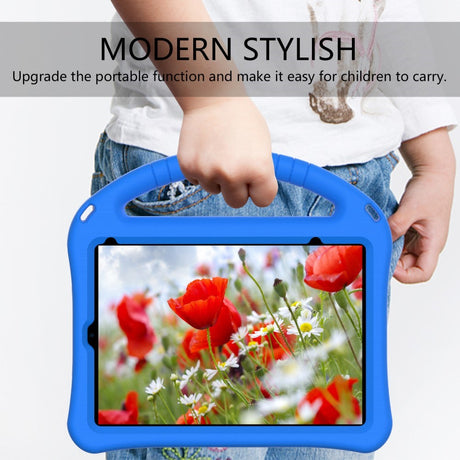 EIDERWOOD Barnevennlig veske for iPad mini (2024) / mini (2021) med Kickstand – Blå