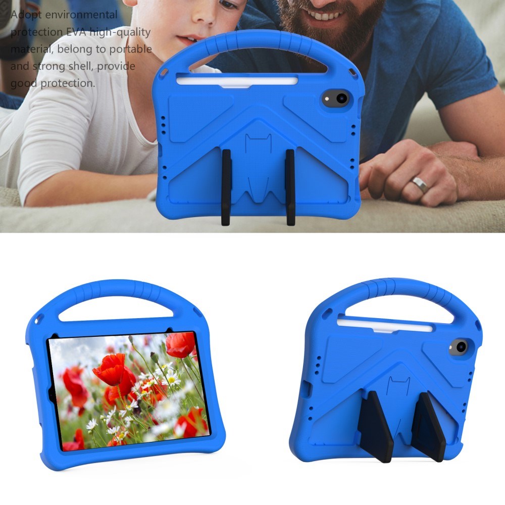 EIDERWOOD Barnevennlig veske for iPad mini (2024) / mini (2021) med Kickstand – Blå