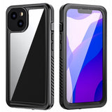 iPhone 13 IP68 Støv- & Vandtæt Case - Gennemsigtig / Sort