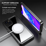 iPhone 13 IP68 Støv- & Vandtæt Case - Gennemsigtig / Sort