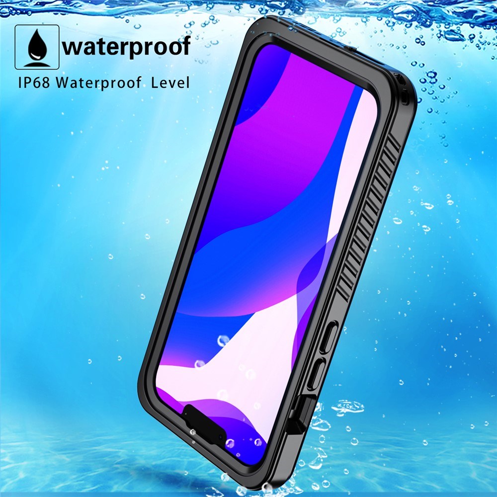 iPhone 13 IP68 Støv- & Vandtæt Case - Gennemsigtig / Sort